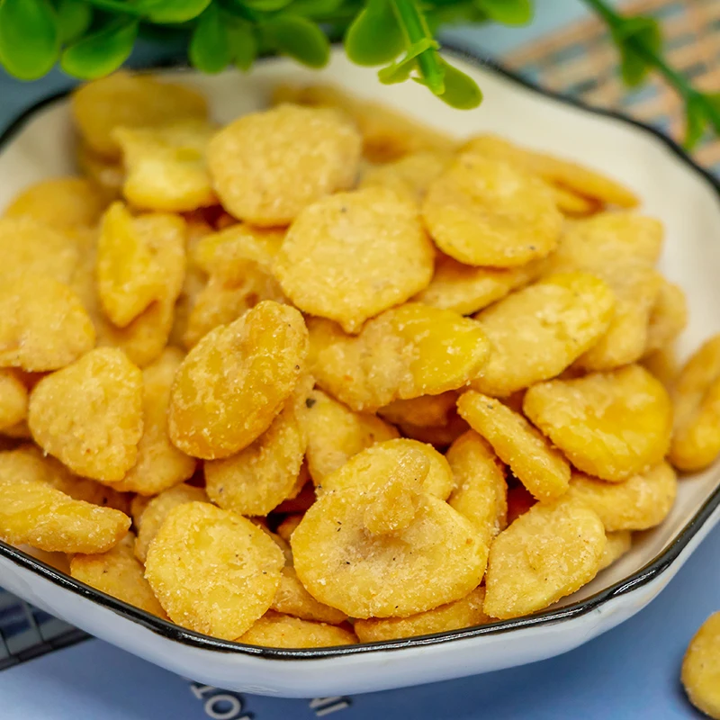 High Quality Crab Roe Flavor Broad Beans - Crispy Fava Bean Snacks, Delicious Korean Snack/Healthy Snack