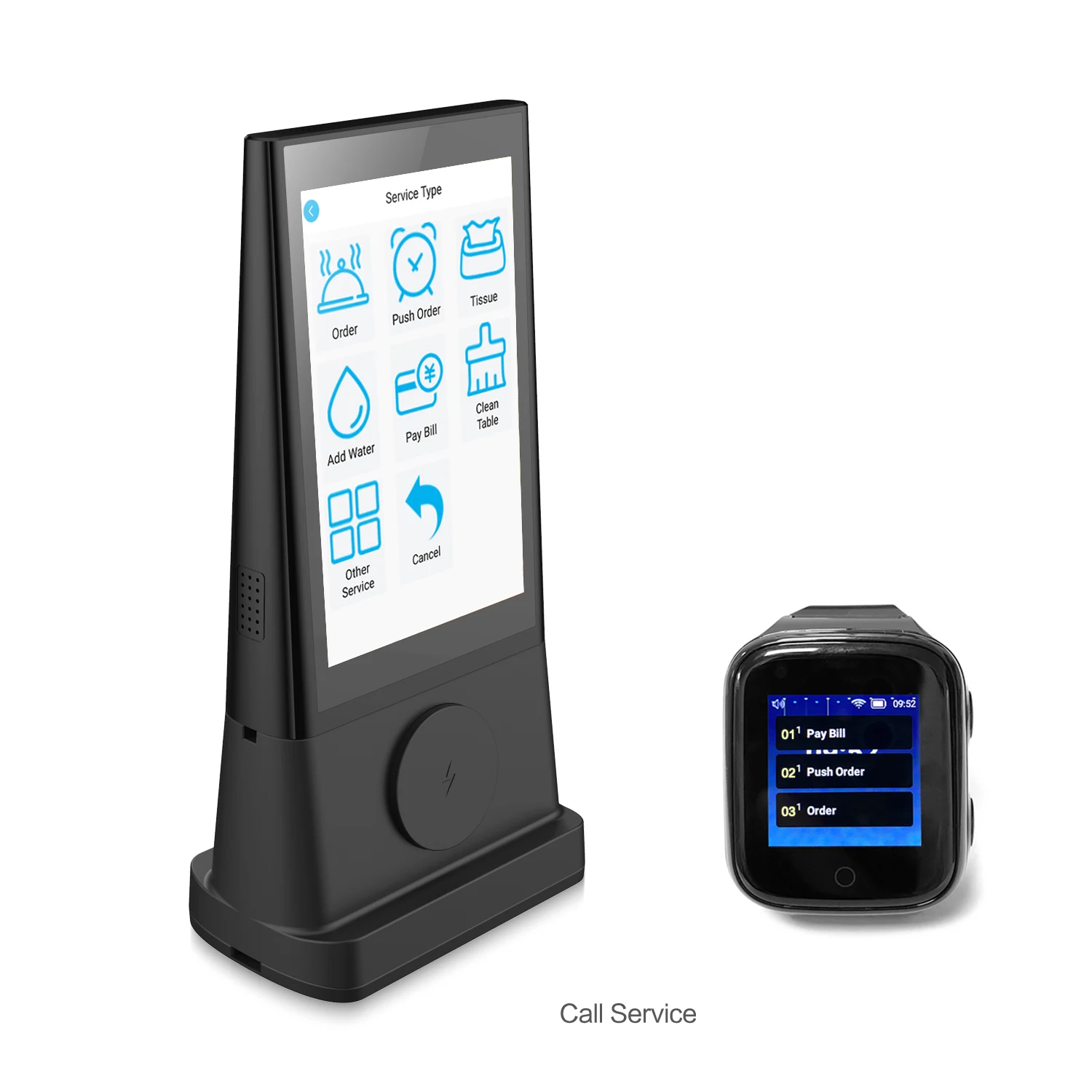 2024 new arrival electronics dual sides 8 inch indoor restaurant tabletop advertising display digital menu advertising display