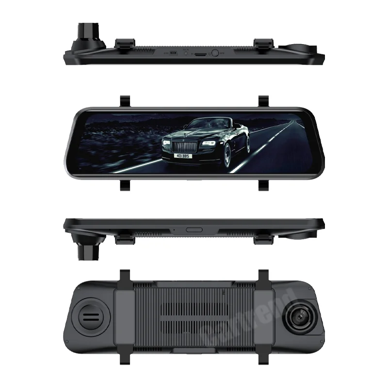 Hot Selling Wholesale 3 Inch Streaming car black box Dash Cam Mirror Car video DVR Recorder Rearview Camera