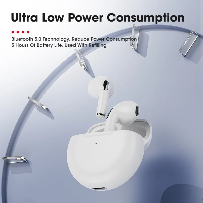 Wholesale Mini Air Pro 6 Ear Buds Headphone TWS Wireless Earphone Handfree Waterproof Headset Pods Pro Earbuds