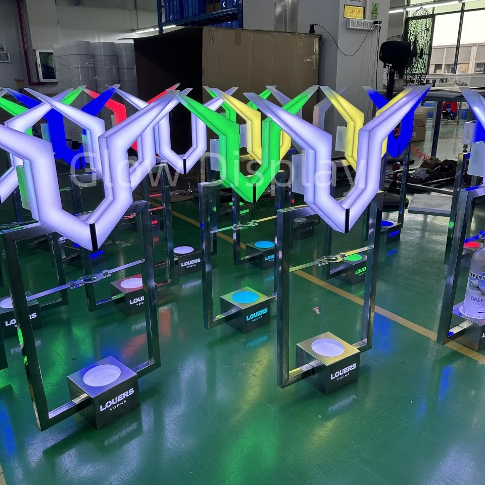 Nightclub Party Bar color changing LED Glorifier Display Bottle presenter Rechargeable GREY GOOSE vodka LED Bottle Presenter