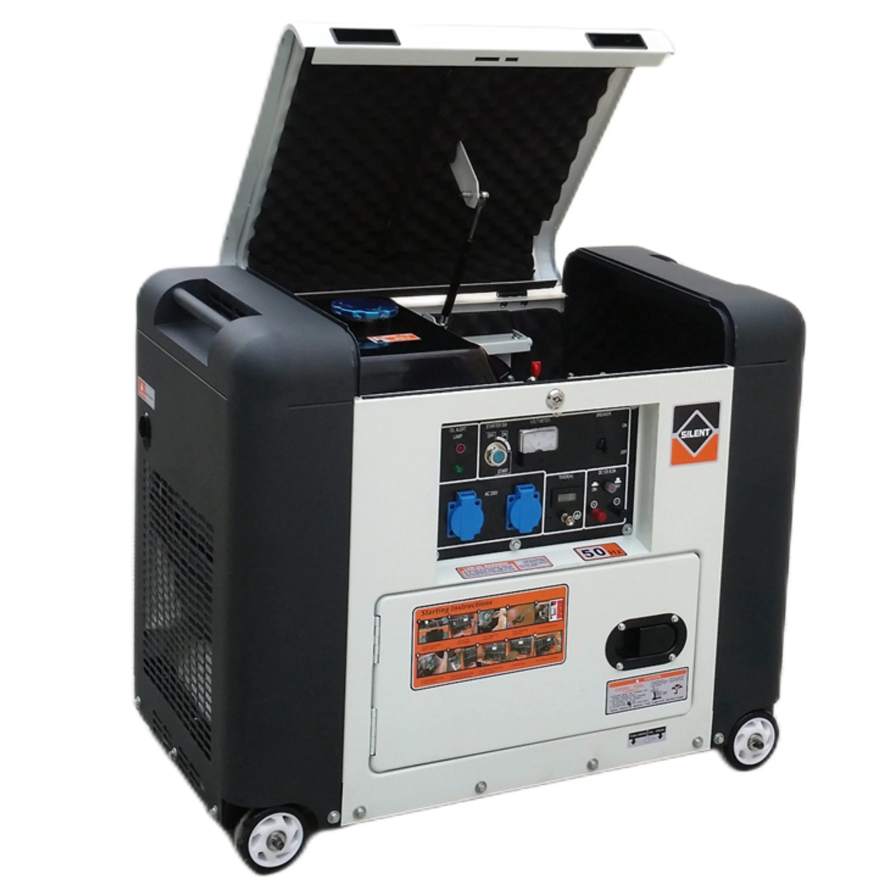 Factory Direct Price 4.5kw 5kw Soundproof Diesel Power Electric Alternator Dynamo Portable Silent Diesel Generator for Home Use