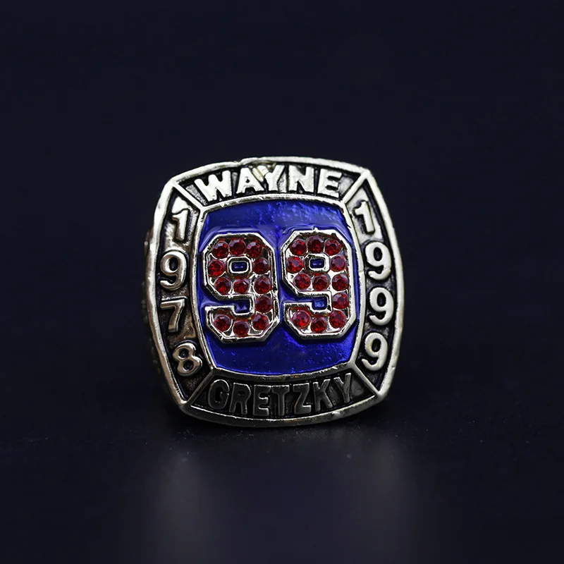 Cheap Price 1978-1999 baseball star Wayne Oretzky Hall of Fame jersey number 99 Championship ring