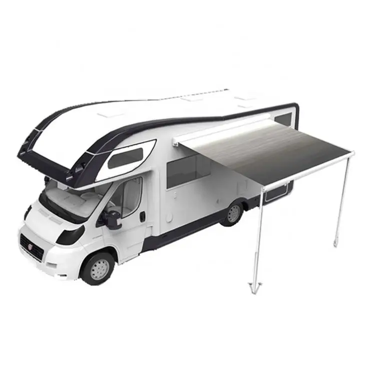 Slide Out Traction Camping Motorhome RV caravan With Awning Travel Trailer