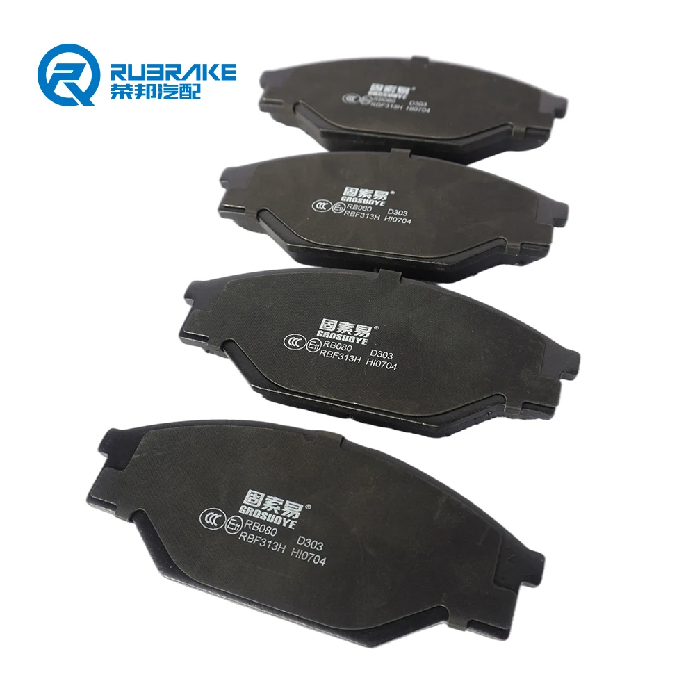 RUBRAKE High quality D303 korean brake pads cars spare parts for Great Wall pickup Toyota sea lion 2Y 3Y f