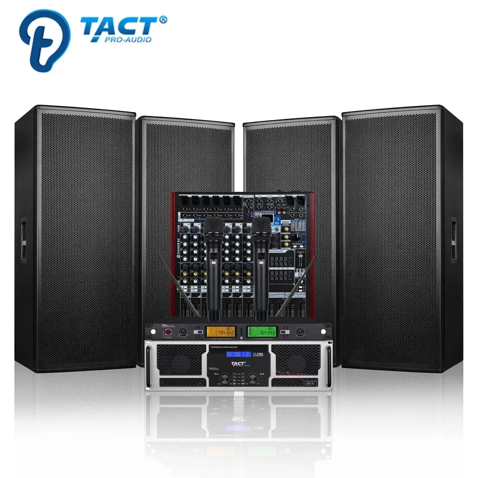 Factory direct sale dual 15 inch pa  speaker for karaoke dj club