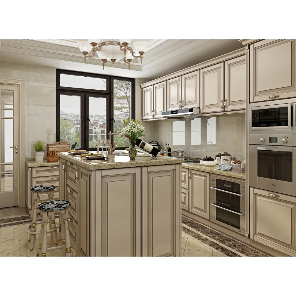  Online Date Entry Home Jobs Big Villa Classic Design Customized Solid Wood Kitchen