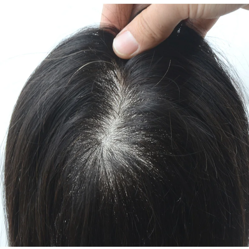 100% human hair toupee women New fashion cheap in stock long human remy hair nature color women toupee