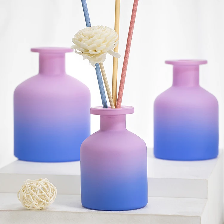 Luxury Colored Bottle Diffuser Home Decor Elegant Glass Bottles for Reed Diffusers