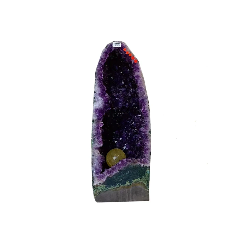 wholesale Natural Dark Purple Amethyst Geode  Crystal Amethyst drusy Geode reiki rock stone