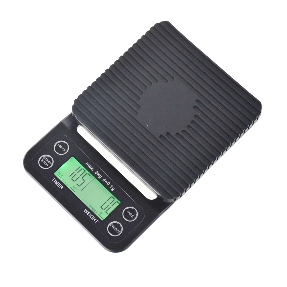 Кофе весы с таймером 3 кг 0,1 кг электронные кухонные весы цифровой LCD 2 * AAA батареи выпечки инструменты измерения BP122 Ненья Оли