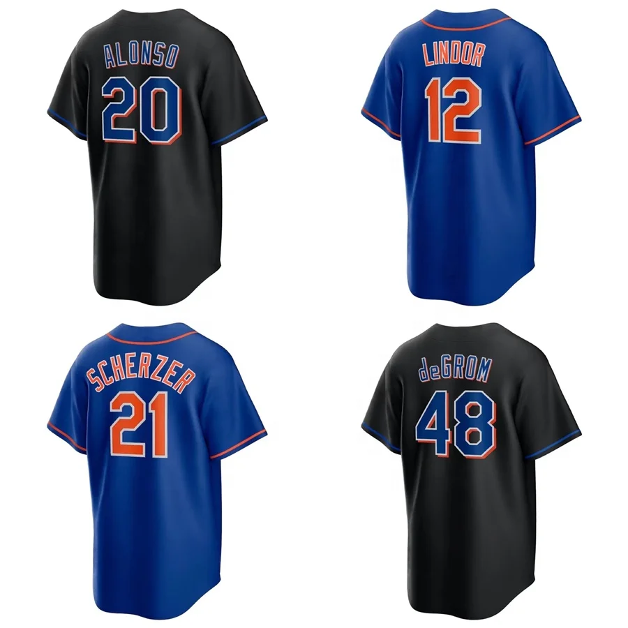 Нью-Йорк встретил синий 1983 Darryl клубника Keith Hernandez Dwight Gooden 12 Lindor 48 Degrom Джерси