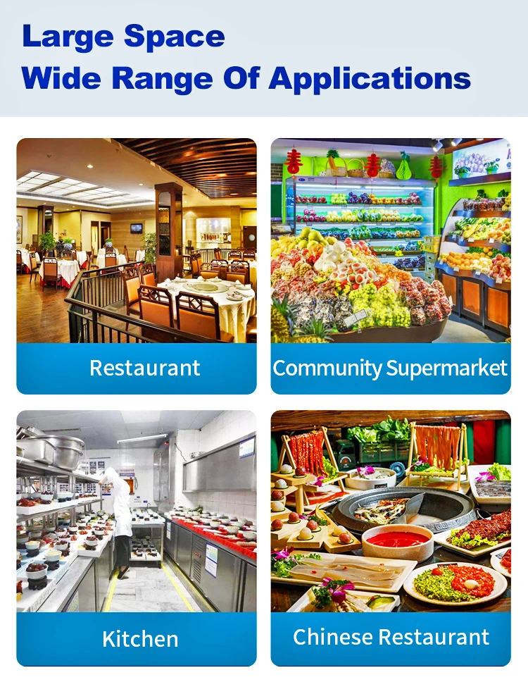 Hot Pot Order Display Refrigerator Malatang Restaurant Fresh Display Cabinet 3 temperature