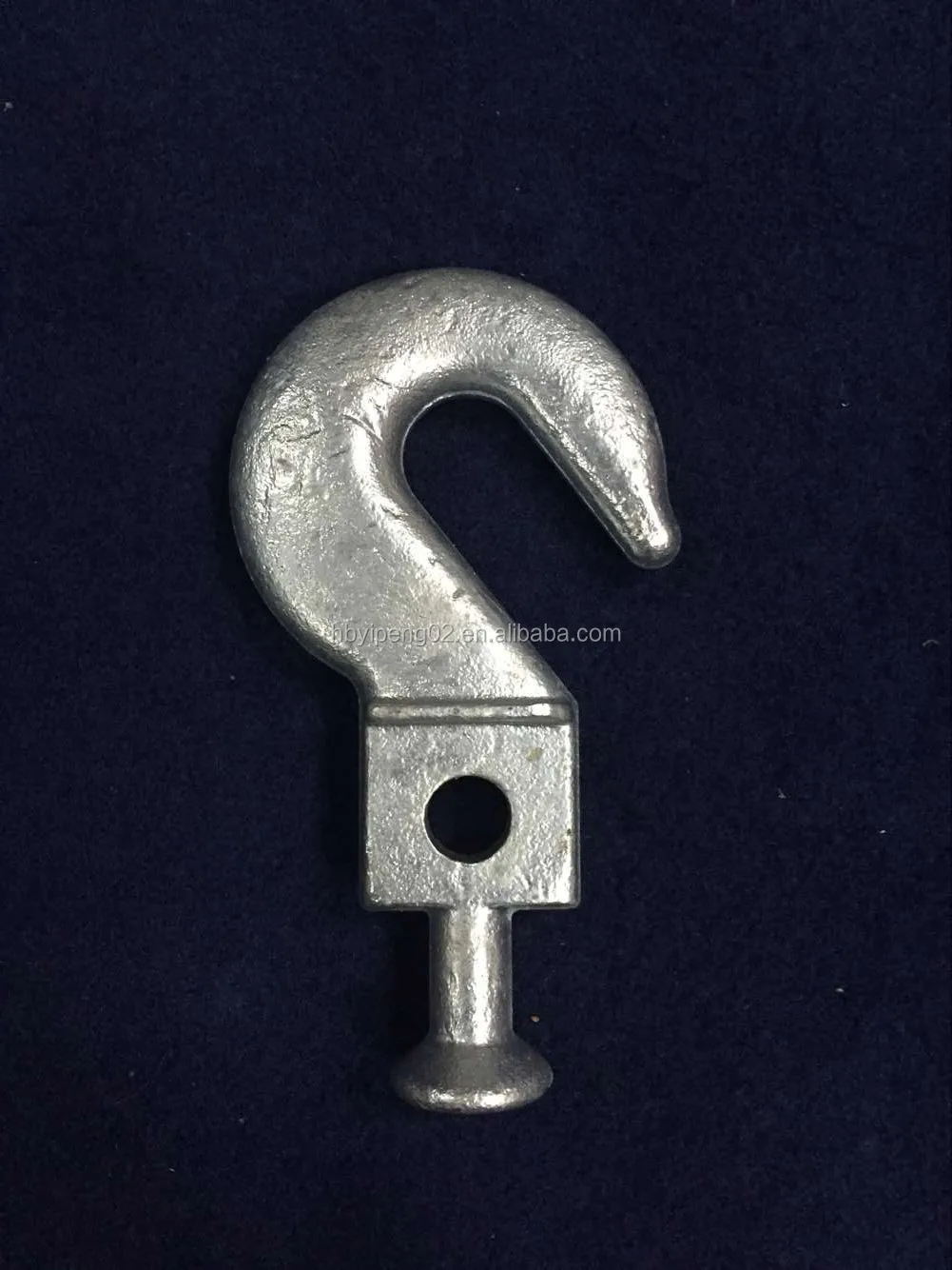 Hot dip galvanized Tongue Hooks 70kN Hot forged steel