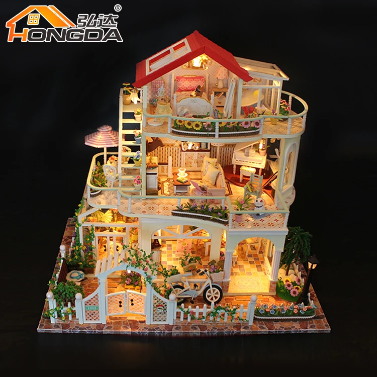 New Arrival Diy Wooden Dollhouse Miniatures Furniture Miniature Dollhouse Furniture Miniature Christmas Houses