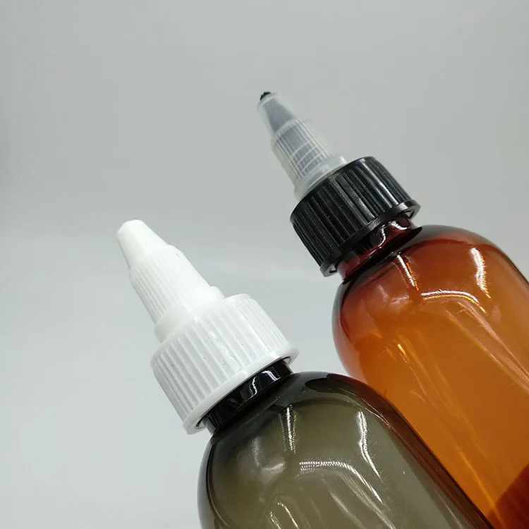 120ml 4oz Dropper PET Twist Top Cap Applicator liquid Squeeze Bottle for sauce use
