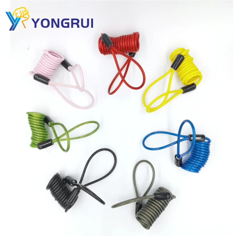 Simple cable lanyard stretchy wire rope steel wire coils coated steel coil lanyard cable