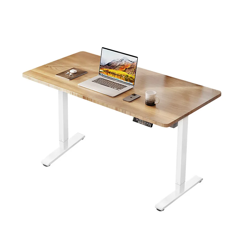 Black Electric Standing Computer Desk Frame Height Adjustable Table Legs Sit Stand Desk Legs for Home and Office