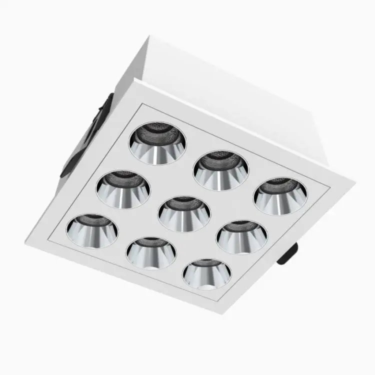 Industrial Design Adjustable LED Spotlight Wholesale Rectangle Recessed Square Spot Lights Fixture Office Outdoor Home Office