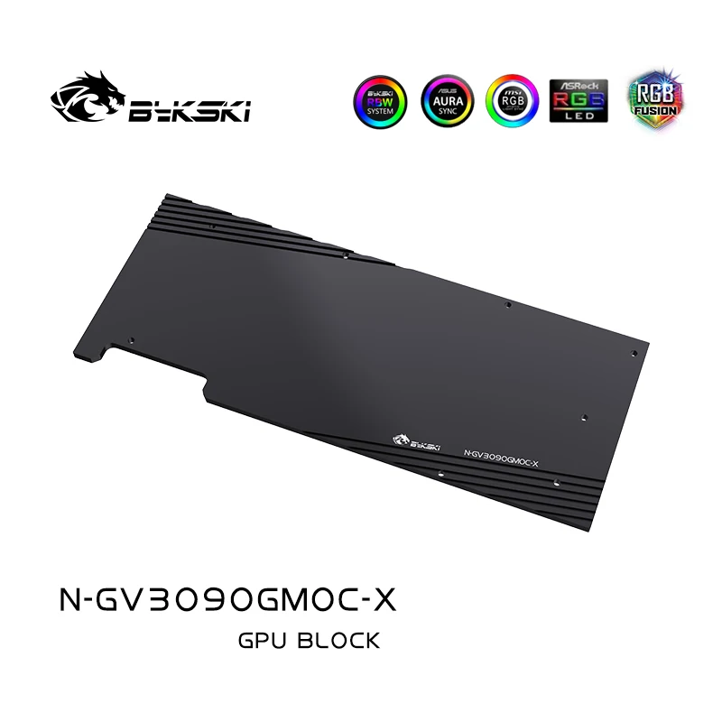  Bykski GPU воды блок для Gigabyte 3080 3090 GAMING OC ПК графическая карта с водяным охлаждением охладитель 5V /12V RGB N-GV3090GMOC-X