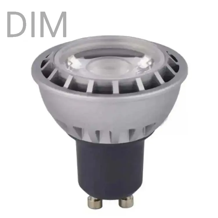 Диммируемый 3 года гарантии GU10 7W 8W COB Светодиодный точечный светильник алюминиевый светодиодный прожектор AC110V 220V