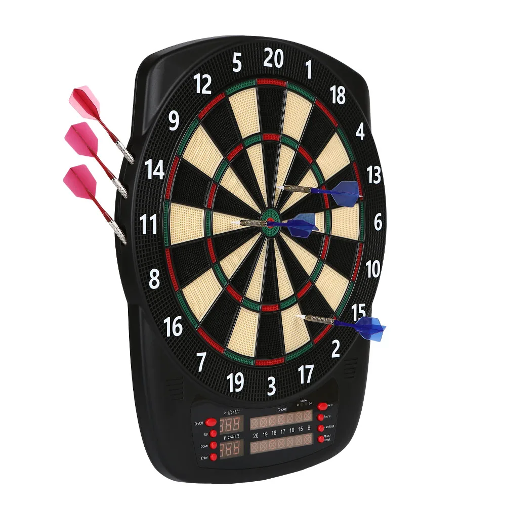 Factory direct supply safe approved professional dart board set with 6 safety darts and 24 replaceable tips