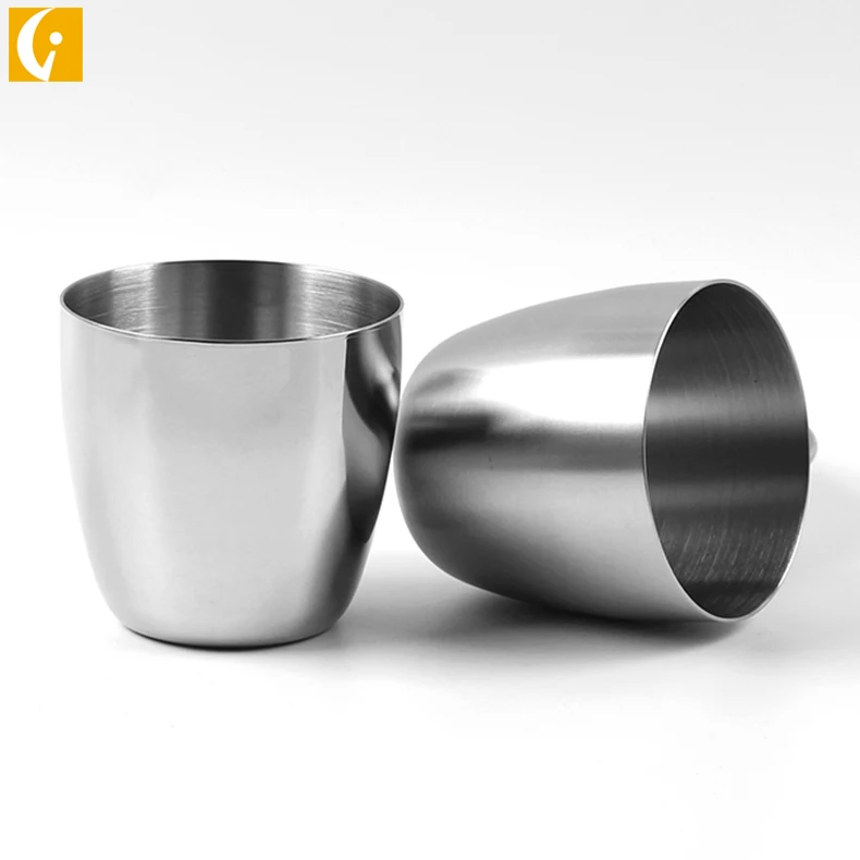 
304 stainless steel single layer cup Korean style Water cup 