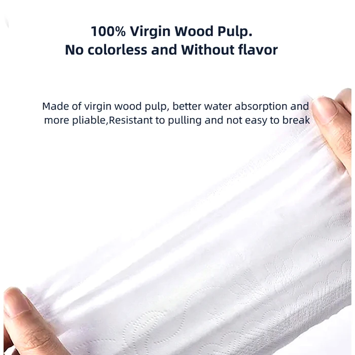Virgin Wood Pulp Custom Logo hand towel tissue paper bath paper for kitchen 20packs