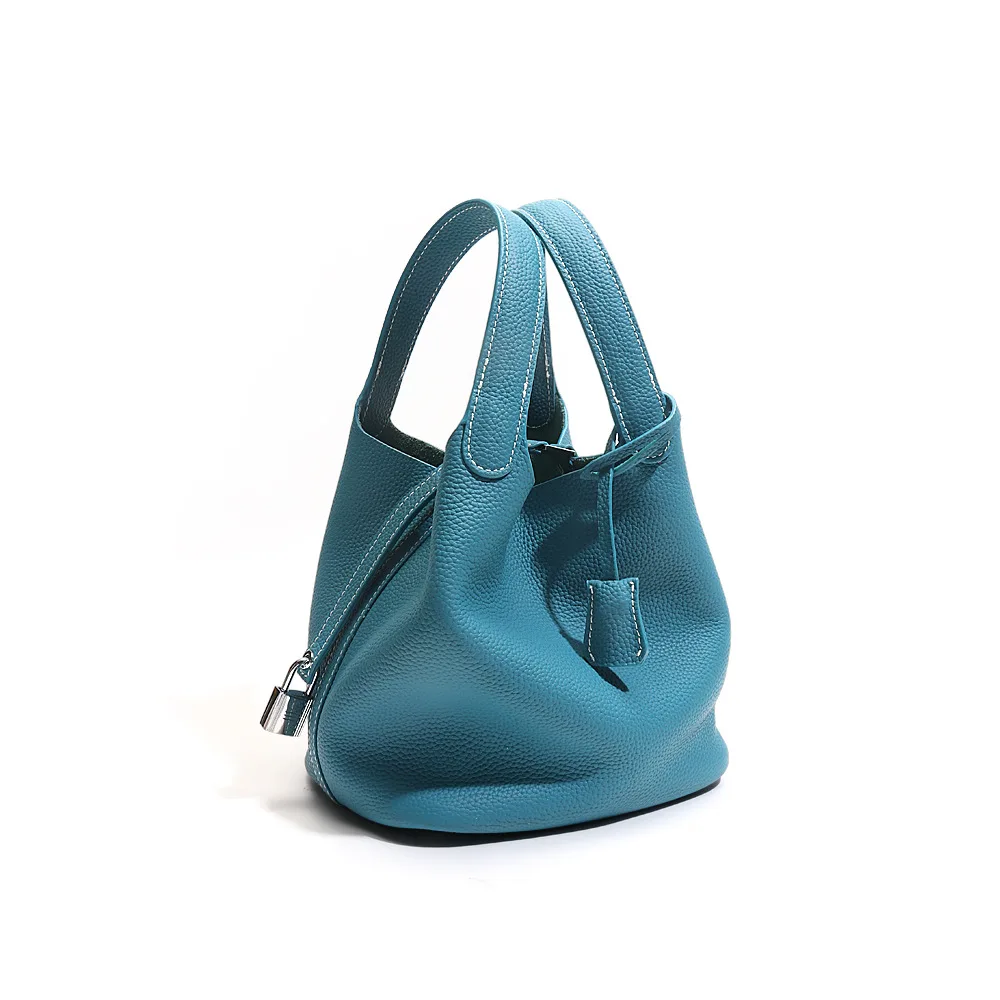 Italian Genuine Cowhide Leather Handbags Women 100% Genuine Leather Bags With Custom Logo