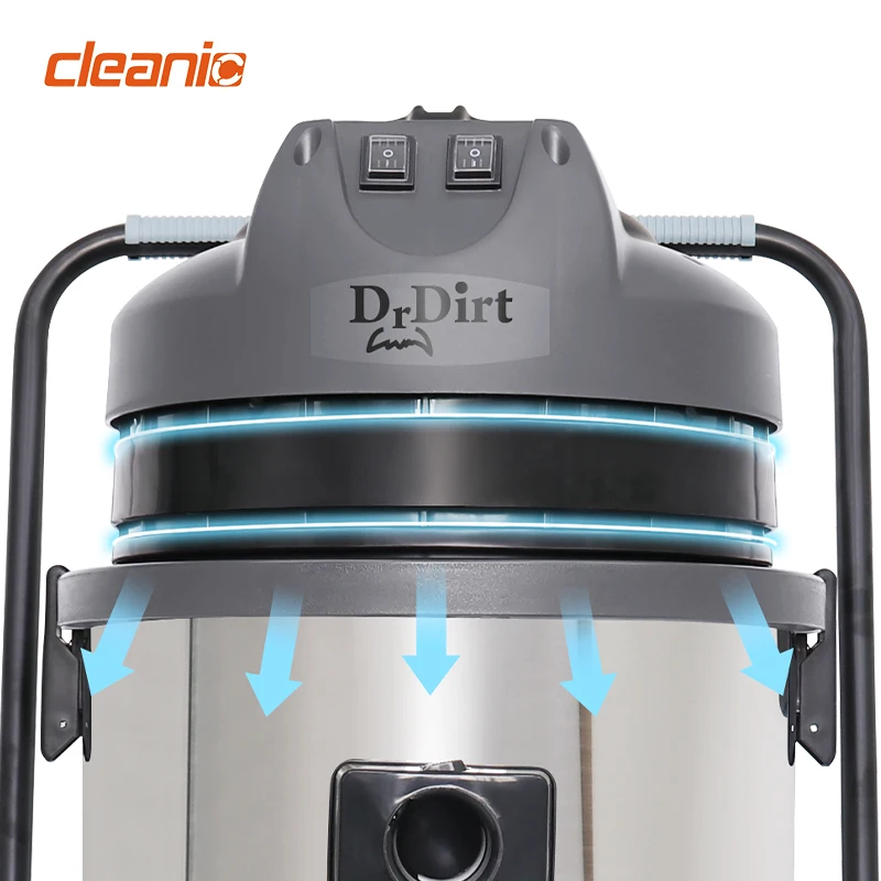Outstanding suction power classic commercial heavy duty wet dry vacuum cleaner with 60 litre container for outdoor