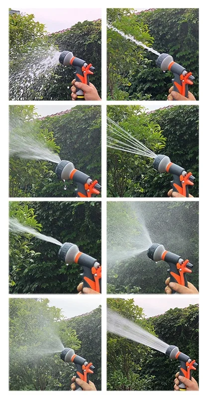 Gardening Flower Watering Gun, Alloy Garden Nozzle, High Pressure Car Wash Water Gun Spray Gun