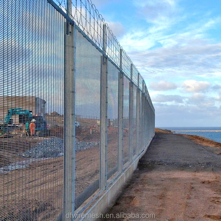 High Security Fence Clearview Galvanized Panels 358 Fence Prison Clear View Anti Climb Fence