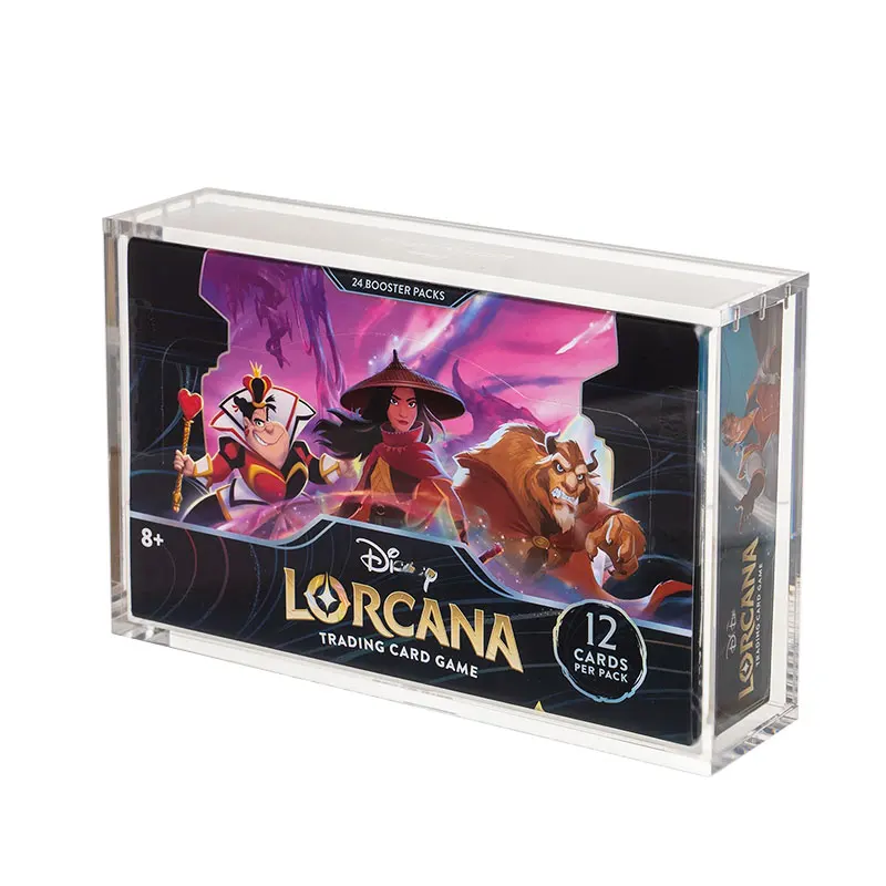 Lorcana Booster Box The 1st Chapter Quality Grade Fits UV protection Acrylic Booster Box Display Case Box Display