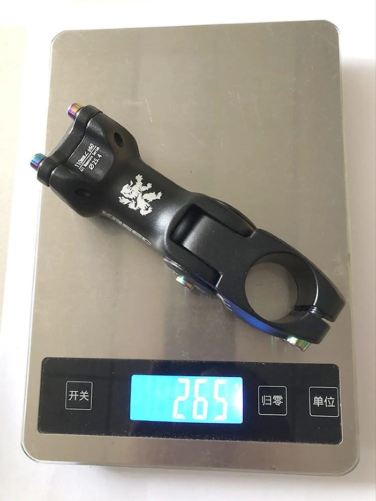 25.4/31.8mm Bicycle Stem Aluminum Alloy Stem 90/110mm Adjustable Angle Mountain Bike Stem
