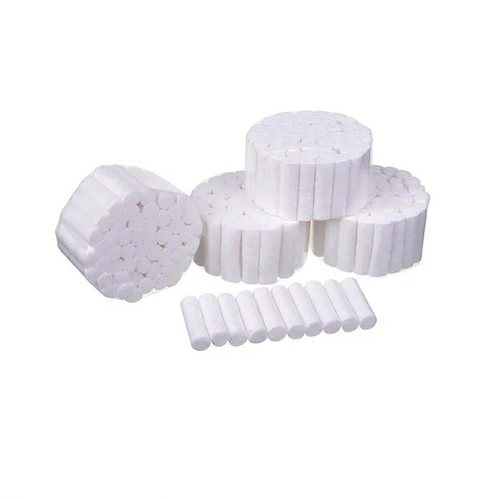 Wholesale Dental Cotton Pledget Roll Alcohol Absorbent 100% Pure Cotton Roll Pads Medical Disposable 4 inch Size