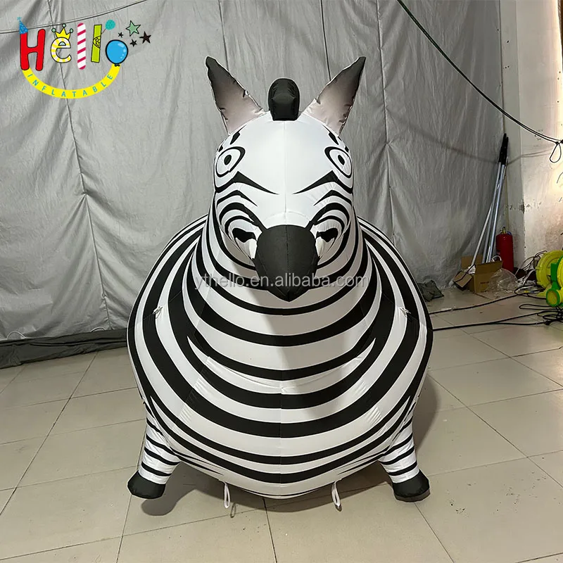 Custom Zoo Yard Decoration Inflatable Animal Inflatable Zebra Model