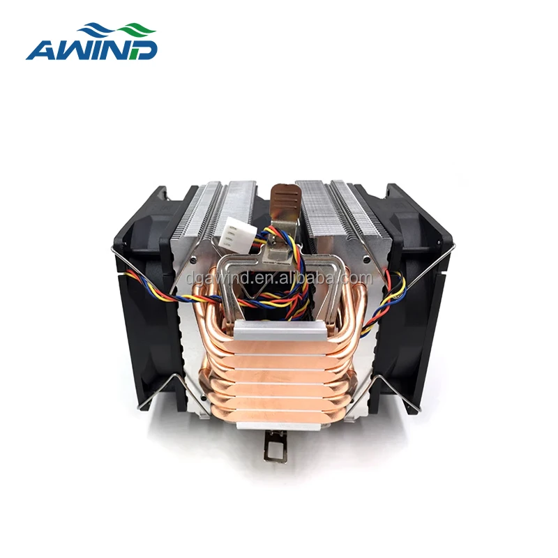 computer cpu air cooler with 6 copper pipes tower heat sink for pc amd radiator 1u aluminium profile heatsinks