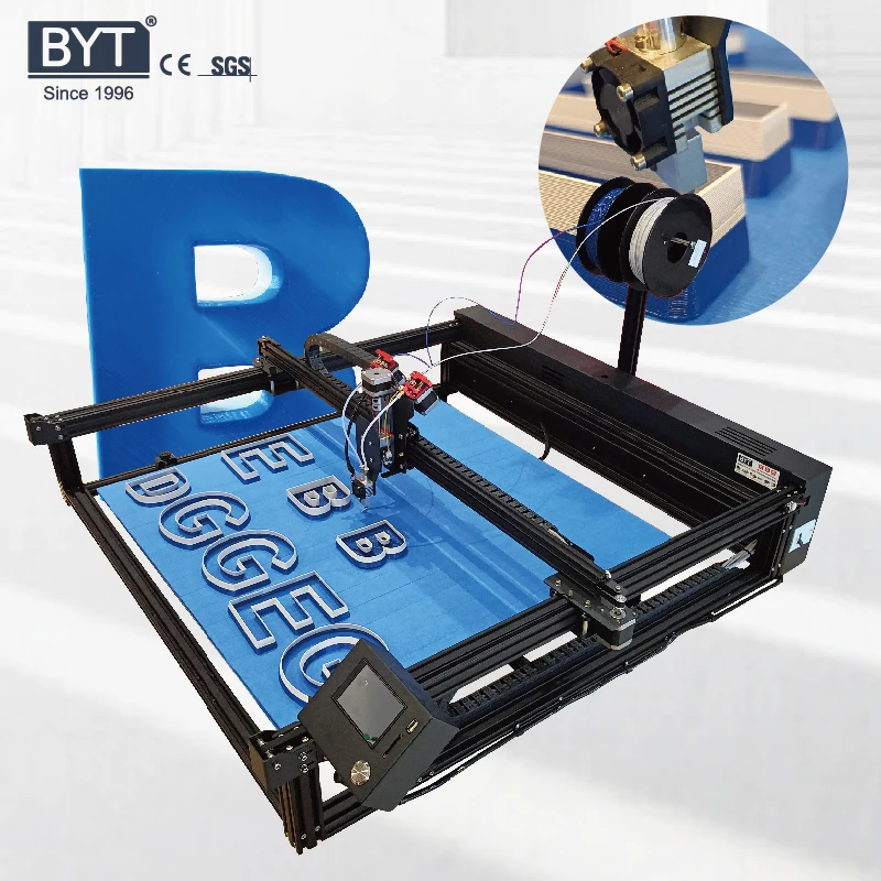 BYTCNC Industrial Luminous Letter 3D Printer 1200*800mm for 3D signage easy operate printing machine