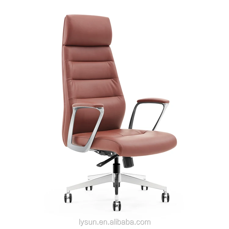 Ergonomic Rotating Manufacturer Leather Design Luxury Office director chair with wheels