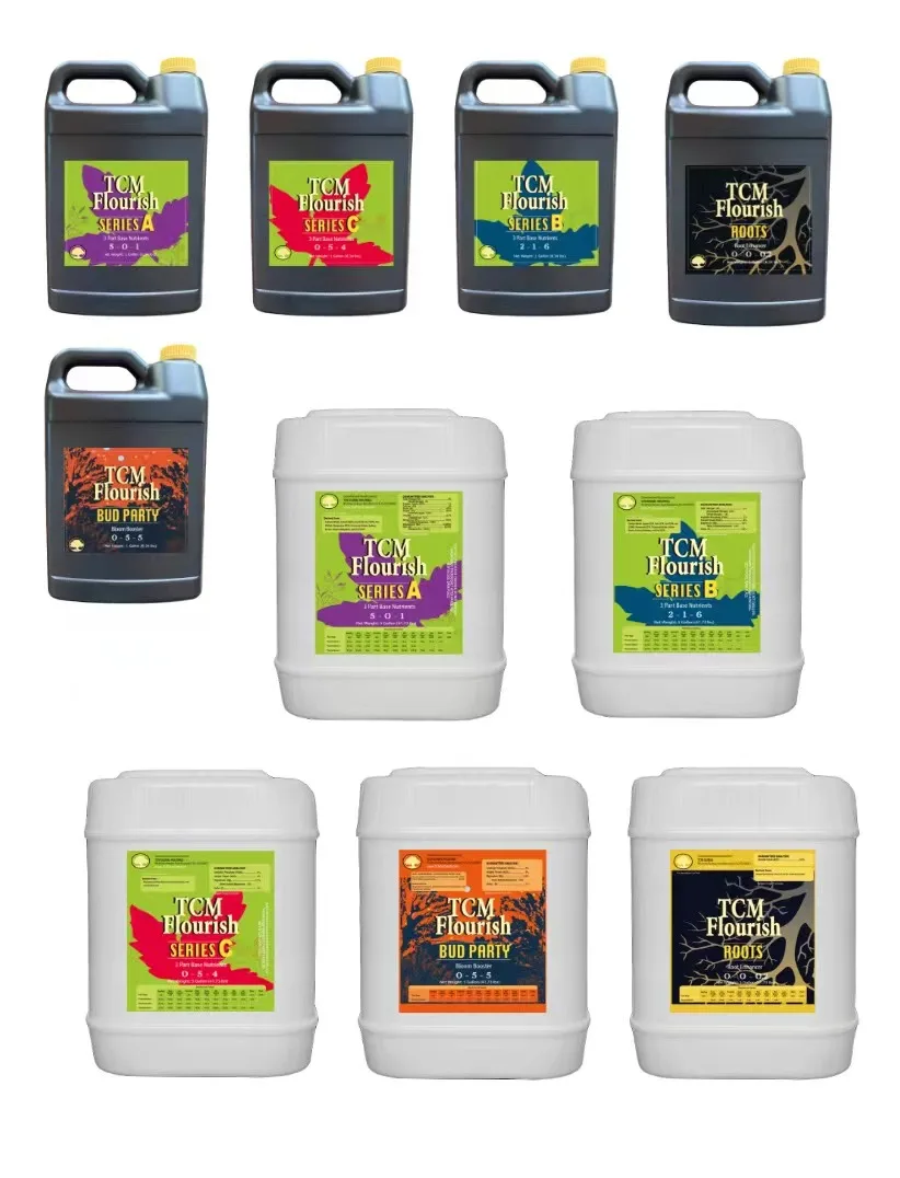 Commercial growing aeroponics liquid nutrients solution hydroponics clone veg flower full stage nutrients solution 1 to 5 gallon