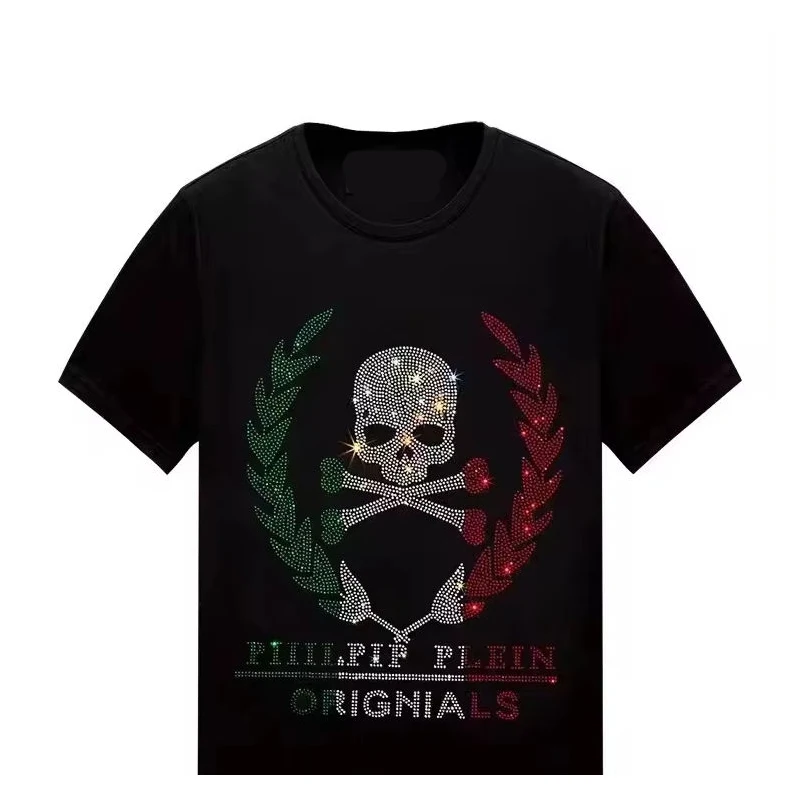 Wholesale Cheap Custom Dtf Vinyl Heat Transfers T-Shirts Logo Pvc Garment Rhinestones Transfer Printing Sticker For Clothes