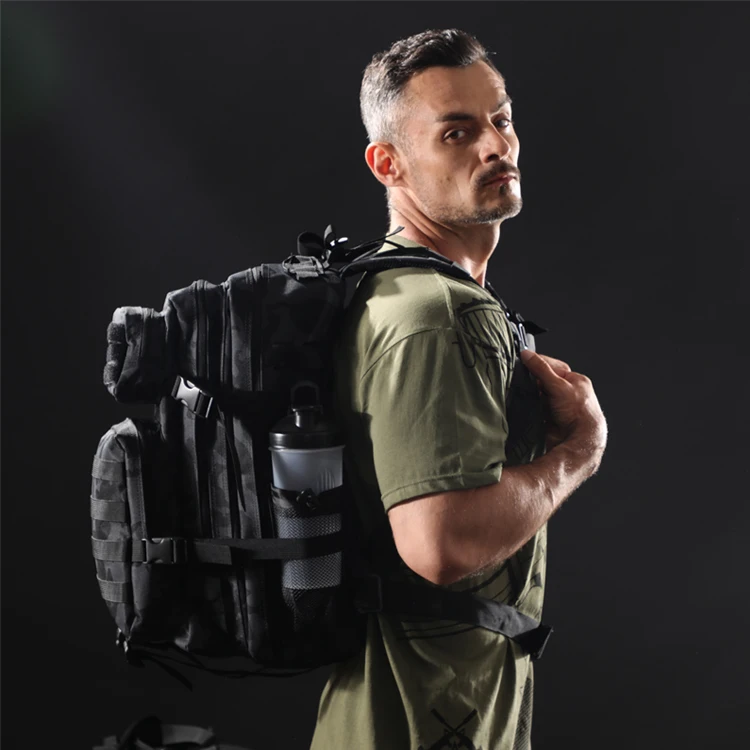 ES 45L Impermeable al aire libre Deporte Mochila Gimnasio Tactical Molle Bolsa Entrenamiento Mochilas Tactical