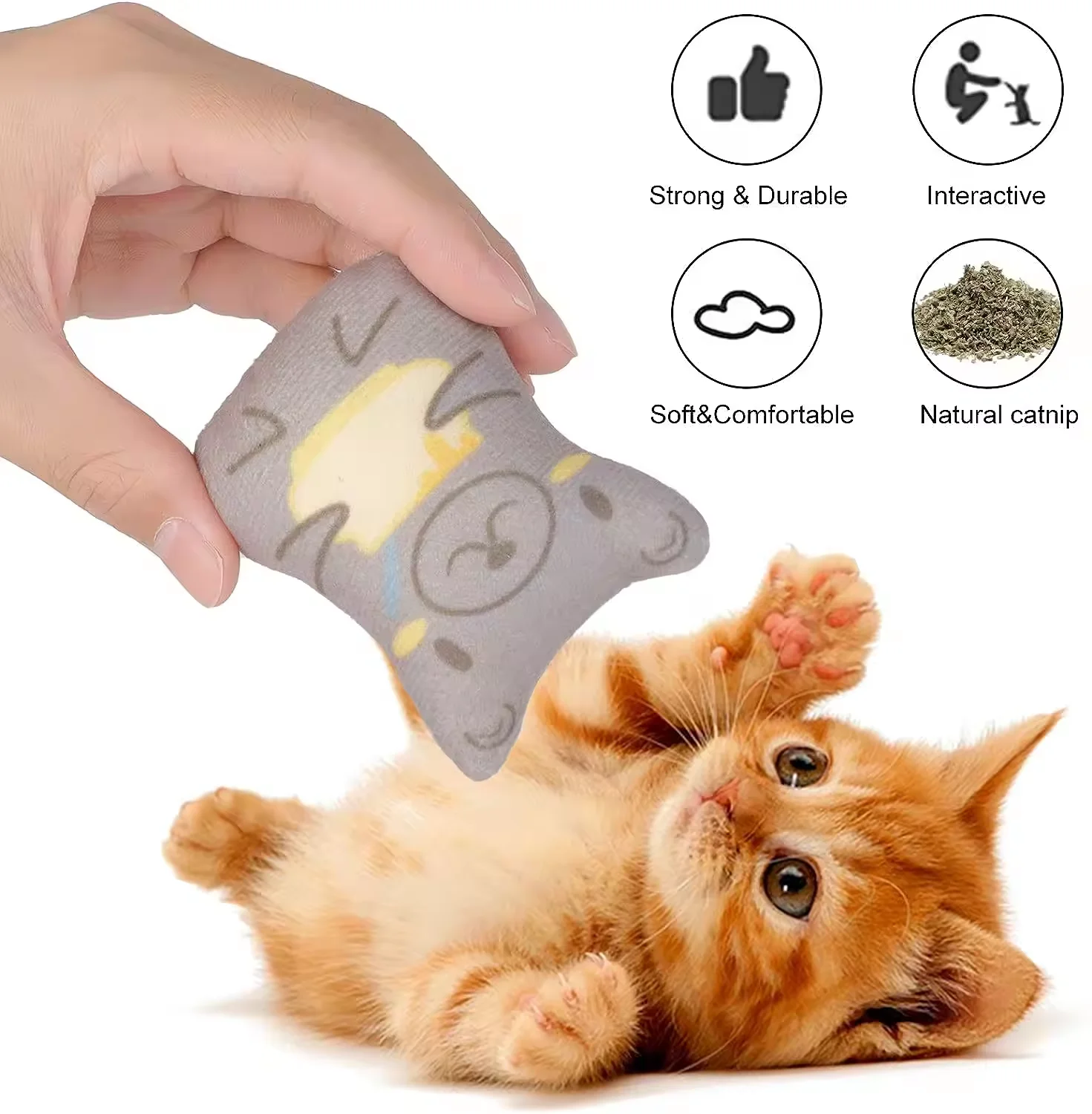 Плюшевая игрушка С Кошачьей Мятой