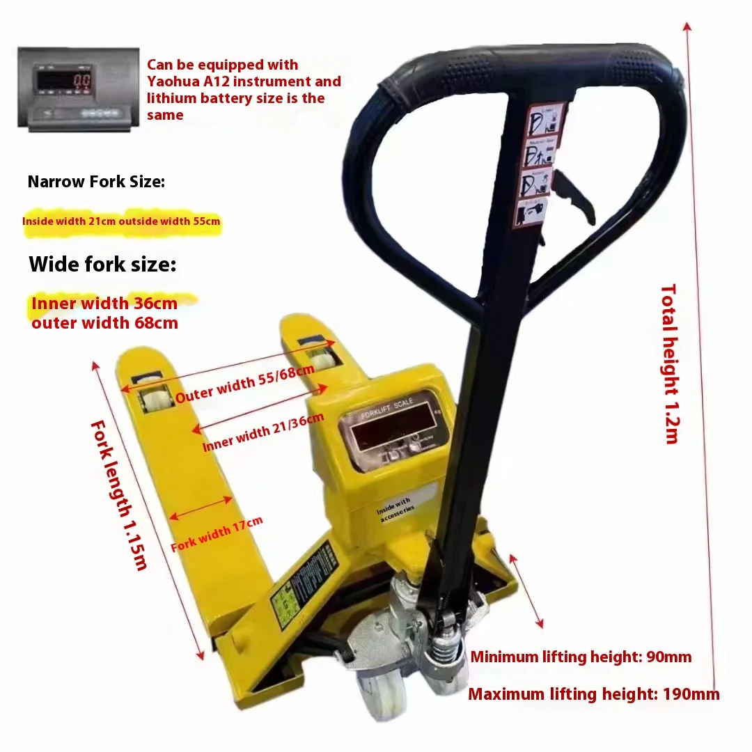 high quality Hydraulic Lifting pallet weight truck