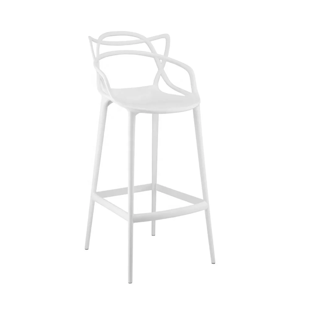 pp plastic chair alat high bar stool outdoor cafe plastic bar stool chair