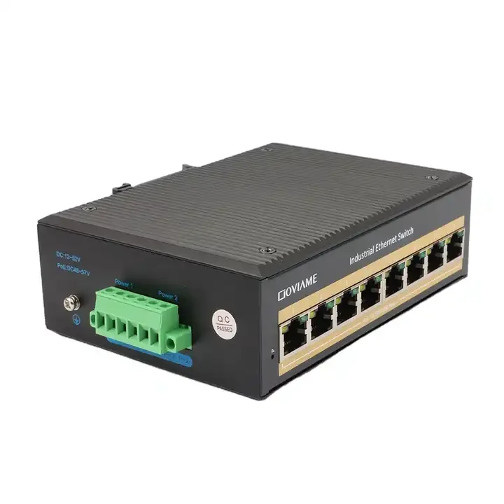 OEM/ODM 8-port 10/100/1000 POE Industrial Ethernet switch with excellent adaptability to industrial field environments