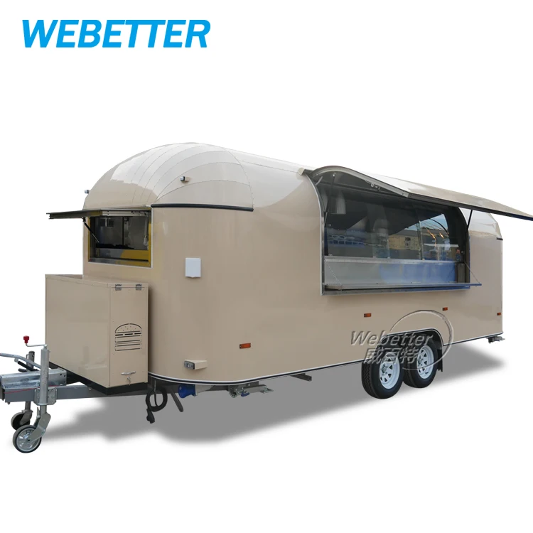WEBETTER Commercial Mobile Food Trailer Street Hamburger Pizza Hot Dog Food Truck Food Coffee Kiosk Catering Trailer