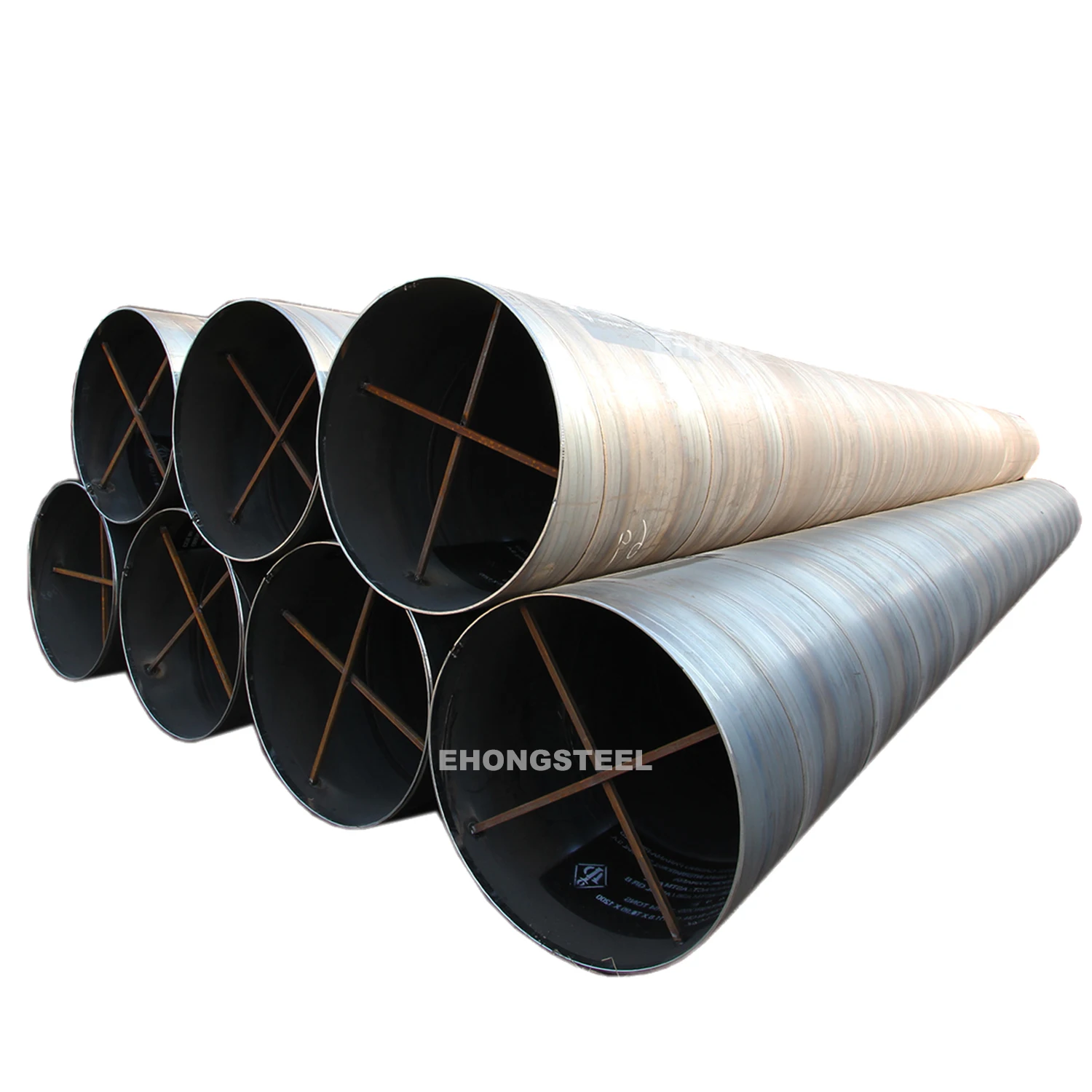 S235 S355 Carbon Steel Spiral Welded Steel Pipe with Competitive Price