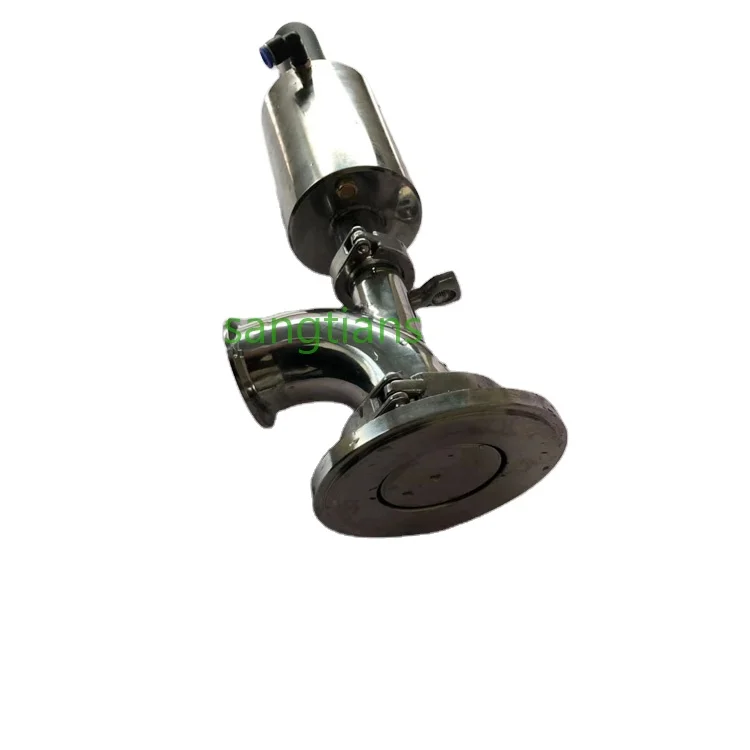 SS316L/SS304 Sanitary Manual/Pneumatic Control Tank Bottom Seat Valve Manufacturer