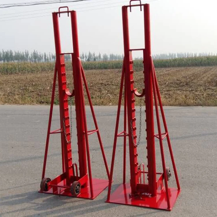 Cable Drum Jacks are designed for use with large capacity drums and feature a multi position sliding carriage for maximum